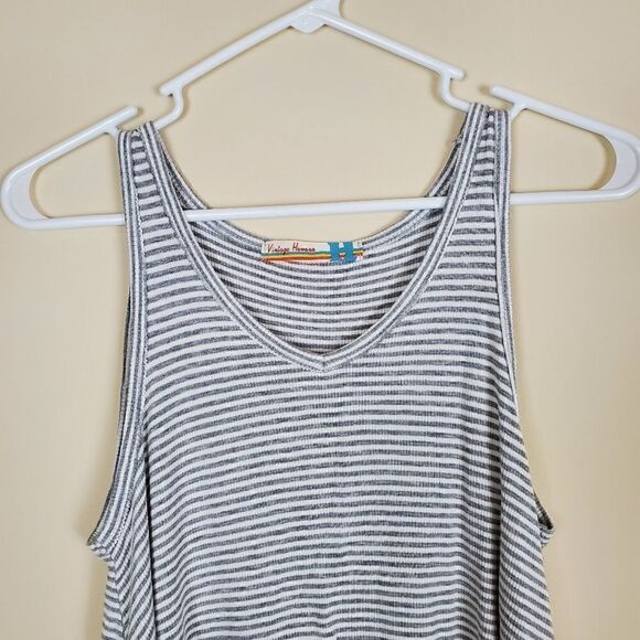 Vintage Havana Striped Cropped Tank Size Medium Juniors - Picture 2 of 6